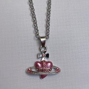 VIVENNE WESTWOOD HEART ORB NECKLACE